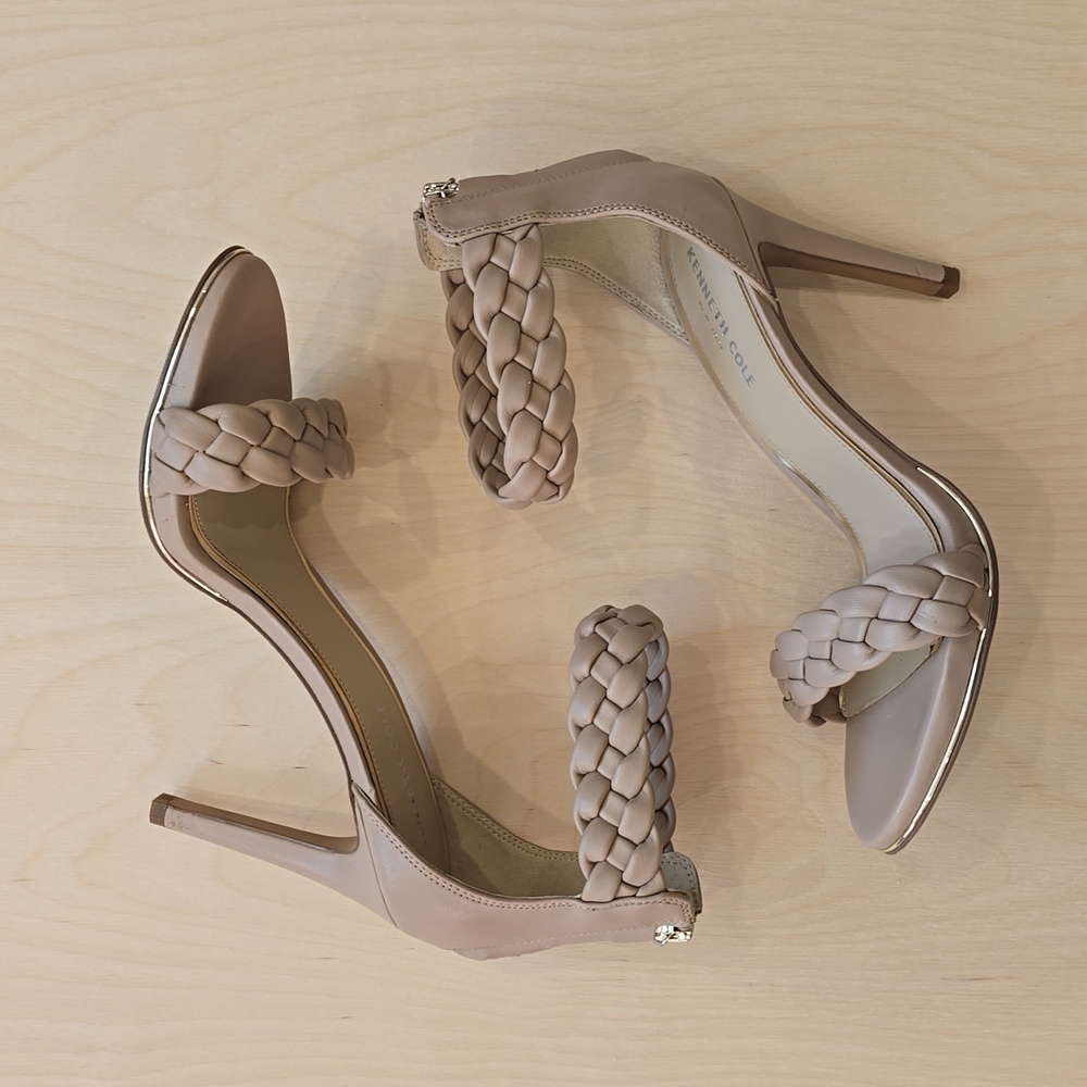 Kenneth Cole New York Brooke 95 Beige Braided Stilletto